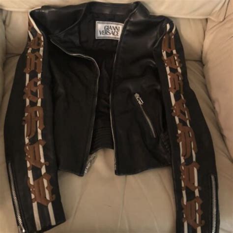 fake versace leather jacket|vintage versace leather jacket.